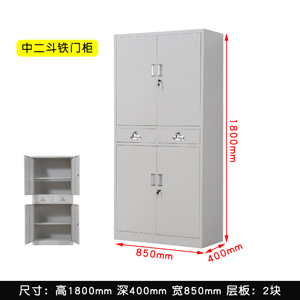 中二斗铁门钢制文件柜SFC-06