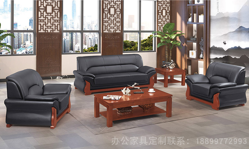 现代真皮沙发